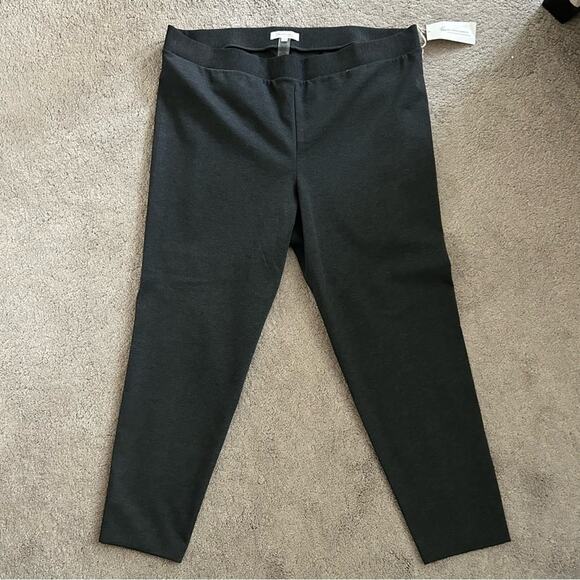 NWT Two by Vince Camuto Plus Size Pull On Thick Grey Legging Pants Size 3X - Picture 2 of 8